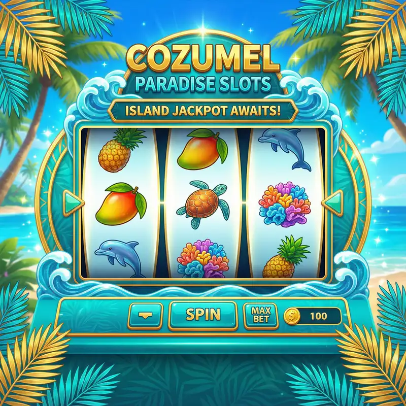 Tragamonedas en línea con temática tropical de Cozumel y símbolos marinos